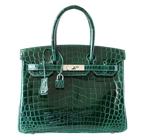 Hermès Birkin 30cm Bag - Emeraude Niloticus Crocodile Palladium | Baghunter