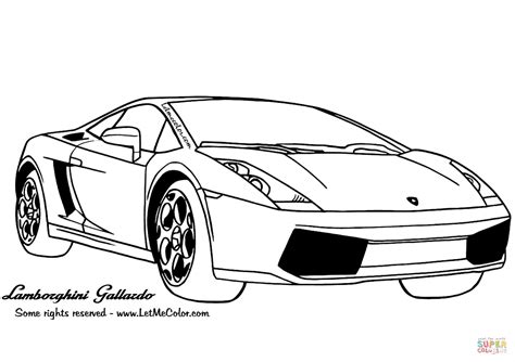 Lamborghini Gallardo coloring page | Free Printable Coloring Pages