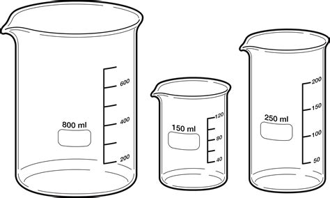 Science Beaker Drawing