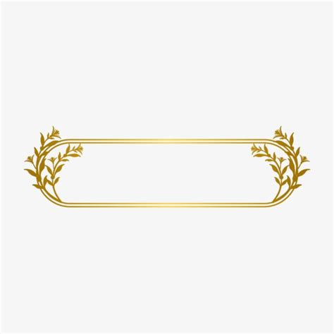 Gold Line Border, Gold Dendrite, Gold Frame, Euporean Pattern PNG Transparent Clipart Image and ...