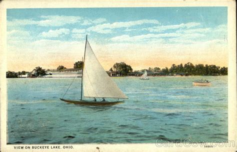 View on Buckeye Lake Ohio Postcard