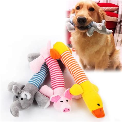 Dog Cat Pet Chew Toys Canvas Durability Vocalization Dolls Bite Toys for Dog Accessories pet dog ...