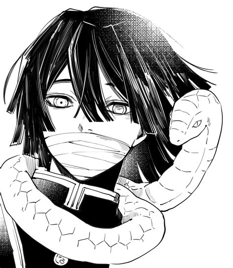 Demon Slayer Manga Pfp Black And White - halvedtapes