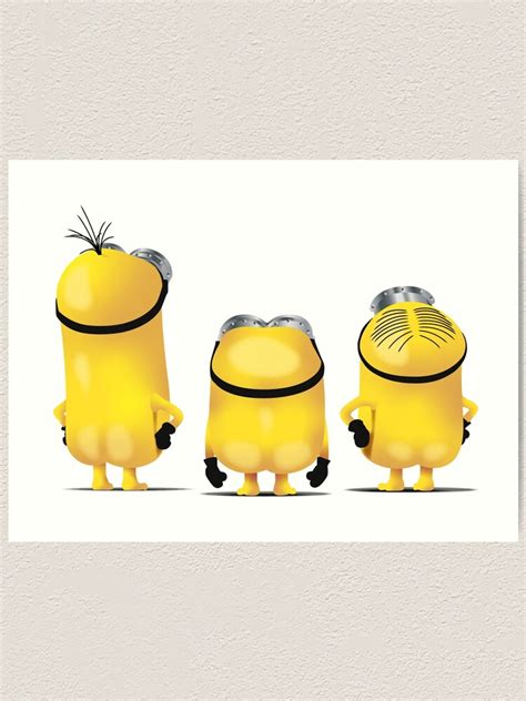 "Minions - Kevin, Bob, & Stuart (Full)" Art Print for Sale by deancoledesign | Redbubble