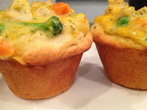 Cheesy Chicken Pot Pie Muffins | Recipe Chicken Pot Pie