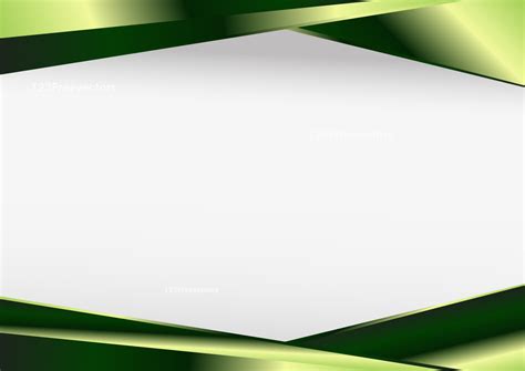 Green and Gold Blank Geometric Business Card Design Background Vector