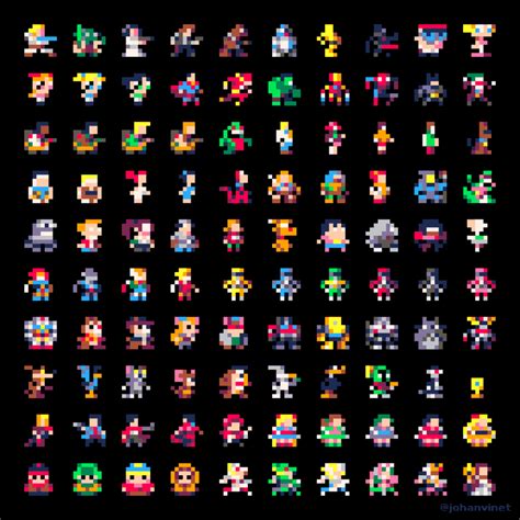 Johan Vinet on X | Pixel art games, Pixel art characters, Pixel art design