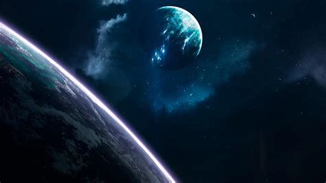 Planets Wallpaper 4K, Earth, Blue, Galaxy, Universe