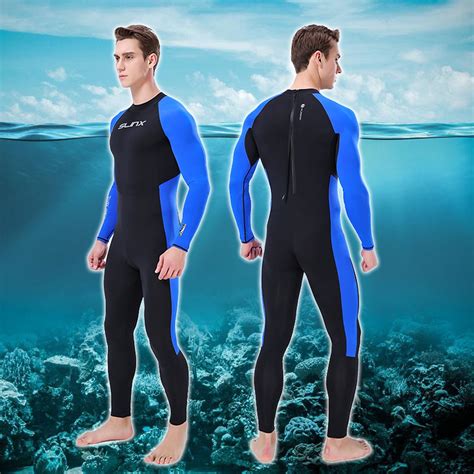 Areyourshop MEN WetSuit Full Body suit Super stretch Diving Suit Swim Surf Snorkeling L ...