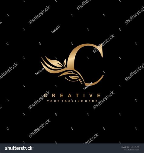 Gold Letter C Logo Design Luxurious Stock Vector (Royalty Free) 2165975455 | Shutterstock