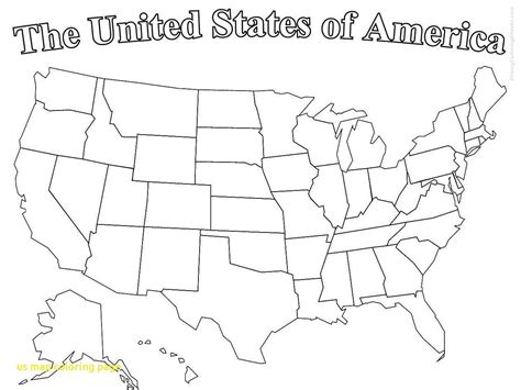 United States Map Coloring Page Pdf - Christopher Myersa's Coloring Pages