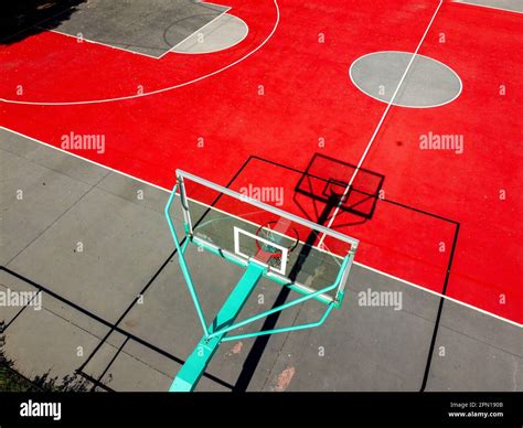 aerial view of a basketball court Stock Photo - Alamy