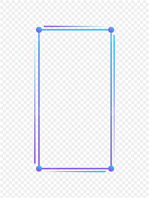 Vertical Poster Vector Art PNG, Blue Minimalist Lines Vertical Rectangle Poster Border ...