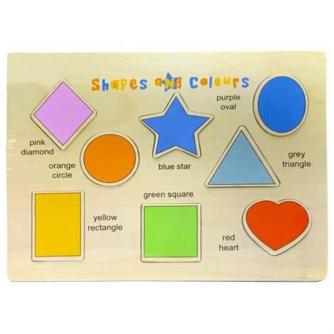 Wooden Puzzle - Shapes & Colours