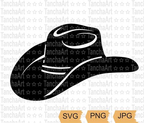 Cowboy SVG Vector cowboy hat SVG Cowboy hat silhouette | Etsy