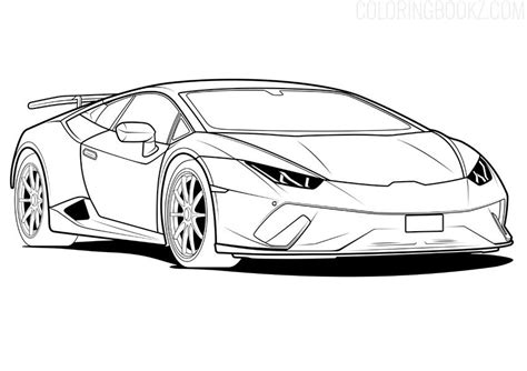 Lamborghini Coloring Page - Lamborghini Line Art - Coloring Books #Lamborghini # ...