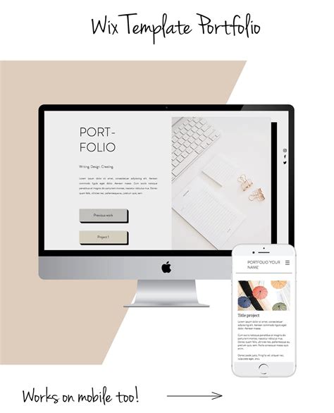 Wix Website Portfolio Template Customizable Portfolio Ready-to-go Live Template - Etsy