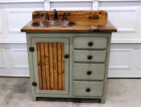 Bathroom Vanity 36 Rustic Farmhouse Bathroom Vanity Sage Green Bathroom Vanity W/ Drawers Rustic ...