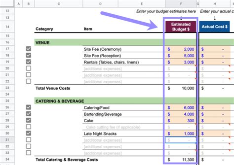 The Absolute Best Free Wedding Budget Template | Blog