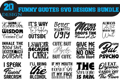 Funny Quotes T-shirt Bundle, Graphic by MIKU Design Store · Creative Fabrica