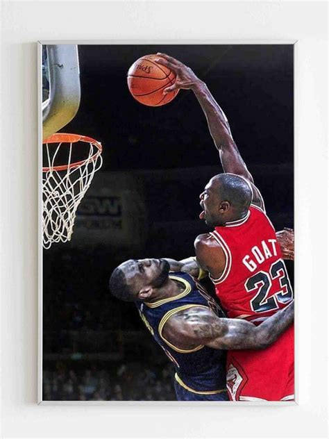 Michael Jordan Dunk On Lebron James Poster – Nuu Shirtz