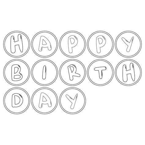 10 Best Images of Happy Birthday Banners Printable Outline - Happy Birthday Flag Banner Template ...