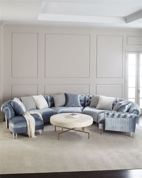 Haute House Varianne Curved Sectional Sofa | Neiman Marcus