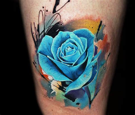 Blue Rose tattoo by Lehel Nyeste | No. 1027