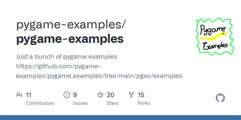 Issues · pygame-examples/pygame_examples · GitHub