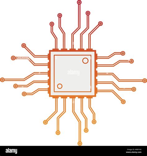 Microchip technology isolated vector illustration graphic design Stock Vector Image & Art - Alamy