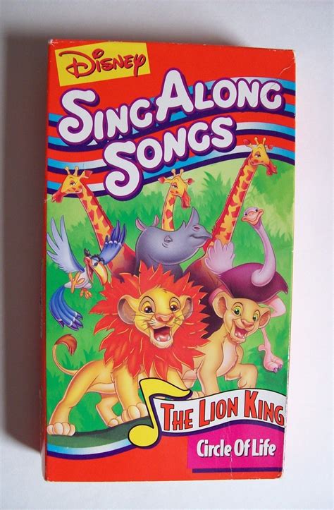 DISNEY Sing Along Songs THE LION KING: Circle of Life VHS 1994 EXCELLENT Tested - VHS Tapes