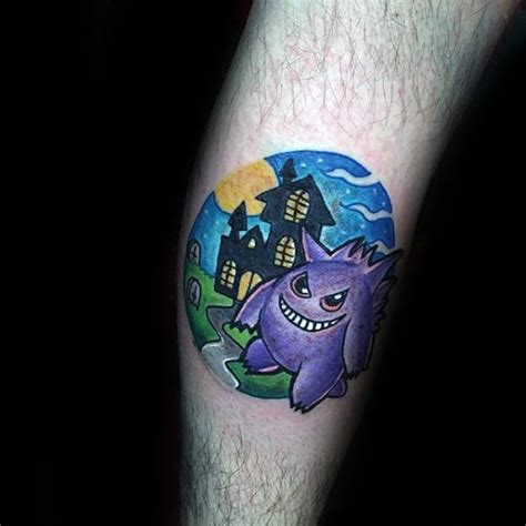 60 Gengar Tattoo Designs For Men - Pokemon Ink Ideas