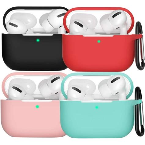 Airpods Pro Case,Apple Airpods pro Accessories Kits, [Front Visible] 4 Packs Airpods Pro ...