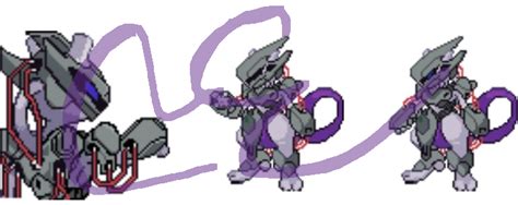 ARMORED MEWTWO SPRITES by projectc88 on DeviantArt