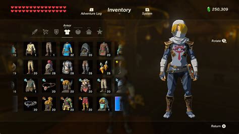 Zelda Breath Of The Wild Armor Sets