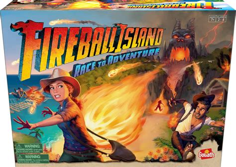 Goliath Fireball Island Family Board Game - Fun Play for Kids, Children & Group, 2-4 Players ...