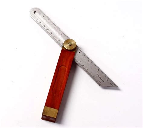 Stainless steel angle ruler,230mm woodworking angle ruler measurement tool-in Hand Tool Sets ...