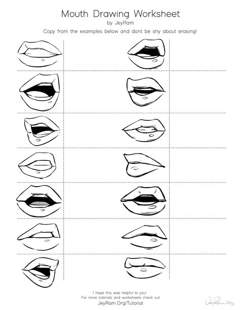 Shy Mouth Drawing