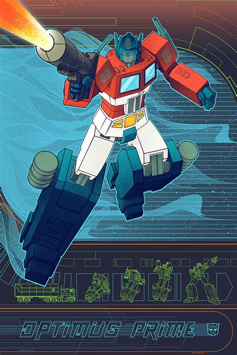 Optimus Prime Transformers Art Print by Kevin Tong