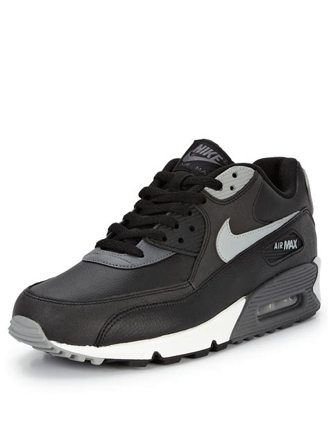 Nike Air Max 90 Essential Mens Trainers in Black for Men (black/grey) | Lyst