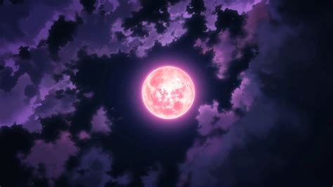 Anime Night Sky Moon Wallpapers Top Free Anime Night Sky Moon | Images and Photos finder