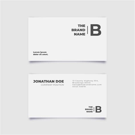 Minimalist Business Card - Free Download on Freepik