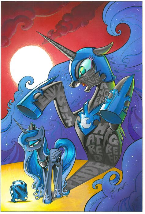 Luna & Nightmare Moon - Open Edition Print | Andy Price Art