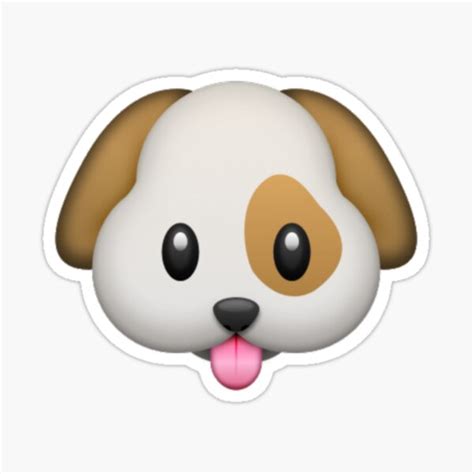 "Dog Emoji" Sticker for Sale by PlaidPantsJones | Redbubble