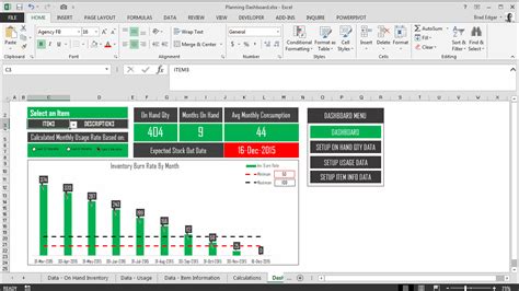 Inventory Planning Dashboard Preview - BRAD EDGAR