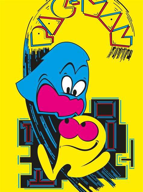 Pac Man 1980 arcade machine poster | Etsy