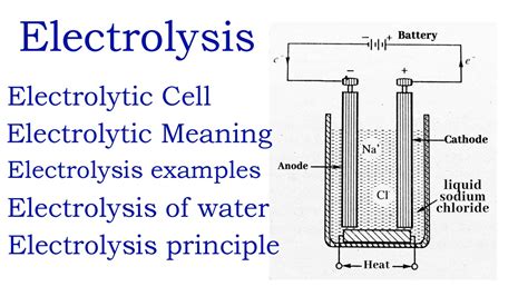 Electrolysis : Definition, Principle and Electrolytic Cell