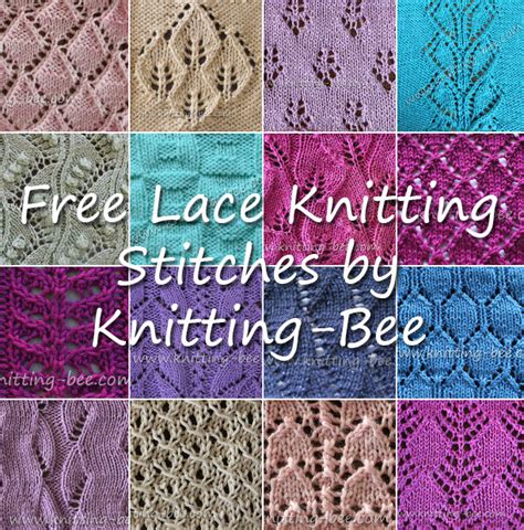 38+ Free Knitting Lace Stitches with Written Patterns (54 free knitting patterns)