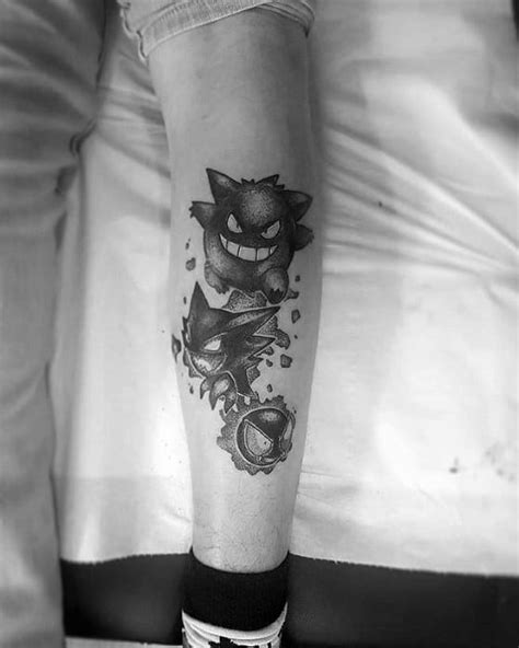 60 Gengar Tattoo Designs For Men - Pokemon Ink Ideas