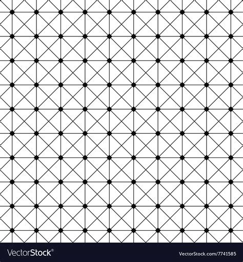 Seamless monochrome wire grid pattern design Vector Image